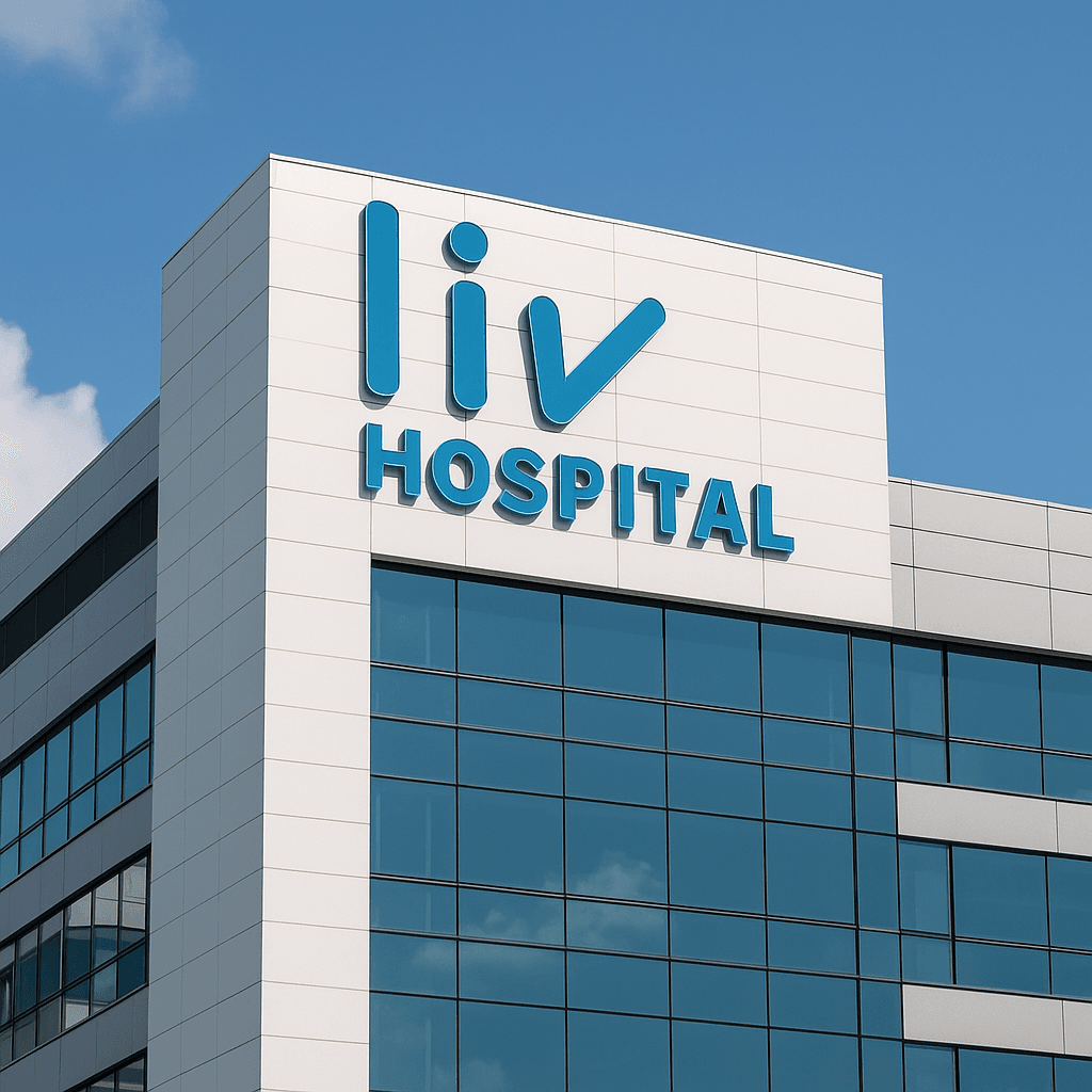 Liv Hospital exterior signage